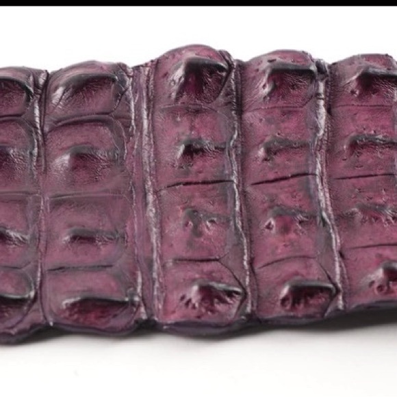 New! Via La Moda Genuine Nile Crocodile Belt - Picture 7 of 12